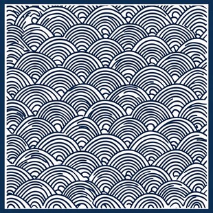 中式传统水波纹图案设计