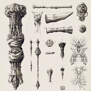 奇幻武器设计草图集合