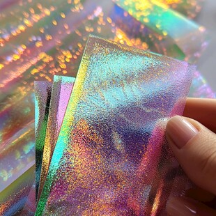 炫彩镭射反光材质展示