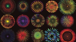 炫彩烟花图案集合