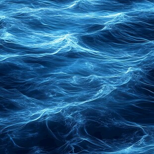 梦幻蓝色海洋波纹背景图