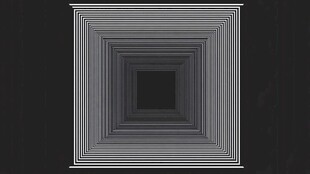 方形渐变线条视觉特效图