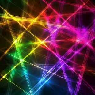 炫彩光线交织抽象背景图