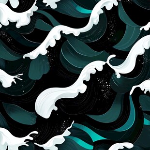 动感海浪图案设计背景图