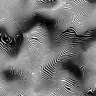 黑白波纹抽象图案纹理