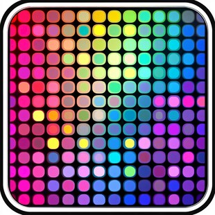 多彩点阵图案背景设计