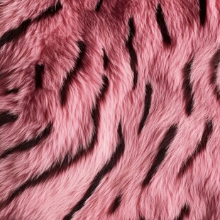 粉色虎纹毛绒面料纹理