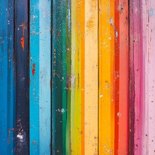 彩色木板纹理背景图