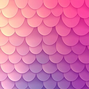 梦幻渐变鱼鳞状图案背景