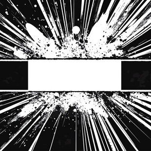 黑白放射泼墨背景图