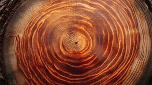 树木年轮特写纹理之美