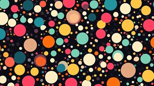 多彩圆点图案背景设计