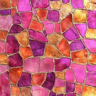 多彩碎片拼接的绚丽马赛克