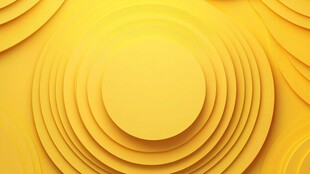 黄色立体圆环背景纹理