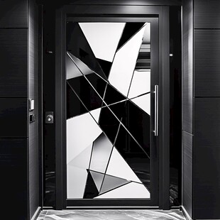 现代几何风格创意入户门