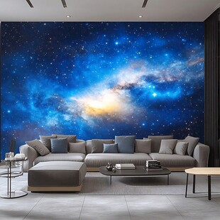 梦幻星空客厅背景墙装饰