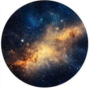 梦幻璀璨的宇宙星系图景