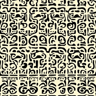 抽象几何线条无缝图案