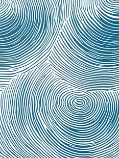蓝白螺旋线条抽象图案