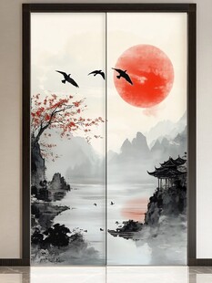 中式山水移门 诗意自然景