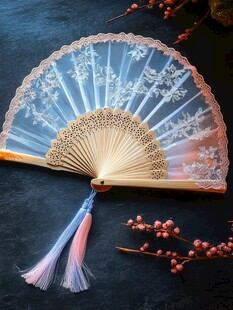 蕾丝工艺扇 精致古风配饰