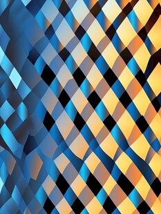 蓝黄几何渐变抽象背景图