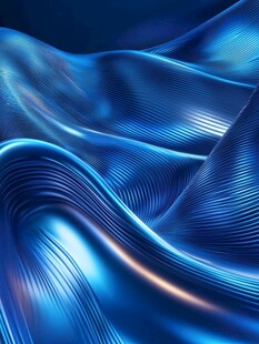 蓝色动感波纹科技风背景