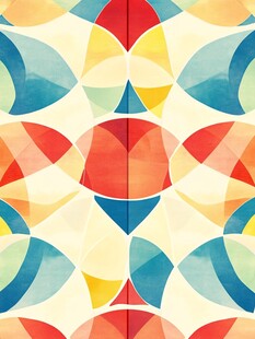 几何彩色抽象图案背景