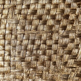 草编纹理特写