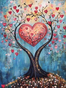 爱心树的浪漫梦幻世界