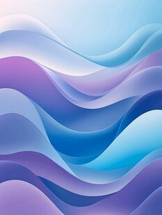 梦幻渐变波浪背景图案