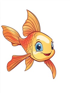 可爱金鱼卡通形象