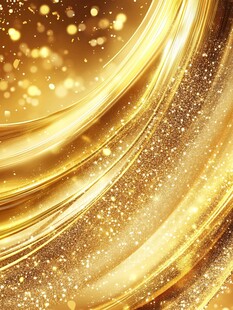 金色流光溢彩梦幻背景图