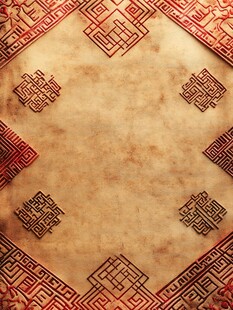 古风传统花纹复古纸张背景