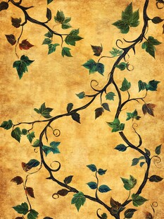 复古藤蔓花纹背景图案