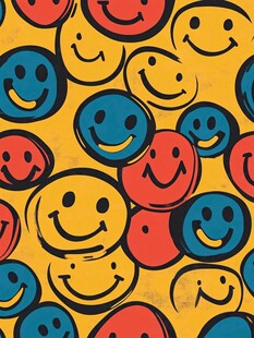 笑脸图案背景图
