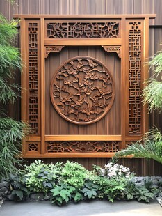 中式木雕景墙 尽显古韵
