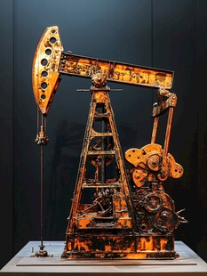 复古抽油机模型展示