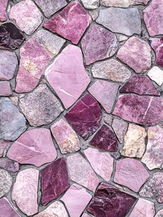 紫粉色碎拼石材纹理图案