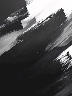 黑白笔触抽象艺术背景图