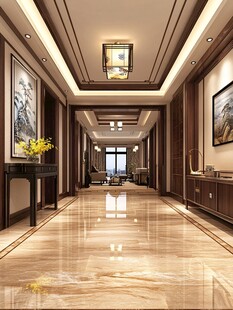 中式奢华走廊室内设计图