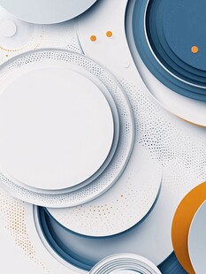 简约几何圆形抽象背景图