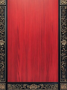 红底黑金花纹精致背景图