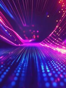 炫彩霓虹动感科技空间