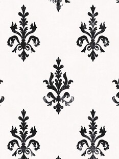 黑白复古花纹图案