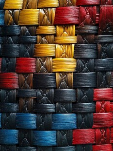 多彩编织纹理图案