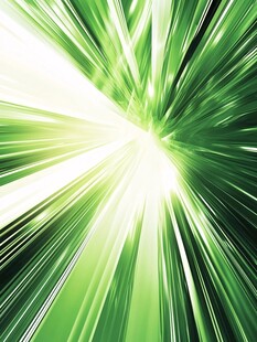 绿色光芒放射动感背景