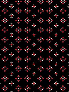 黑色底几何花卉图案纹理