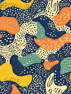 抽象多彩几何图案纹理背景