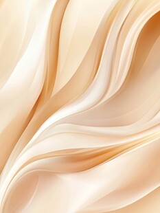 米黄色流动质感丝绸背景